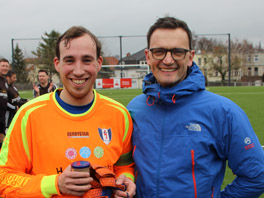 Olli Dürschke wird vor dem Spiel gegen Rotation verabschiedet