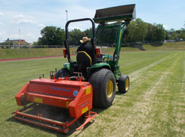 Aerifizierung unseres Rasenplatzes