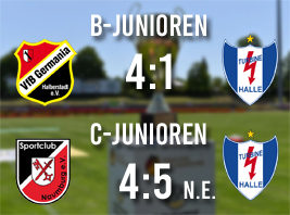 Unsere B- und C-Junioren absolvierten die Viertelfinalspiele im Landespokal
